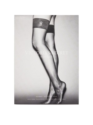 Чулки Crystal Logo Thigh Highs Black
