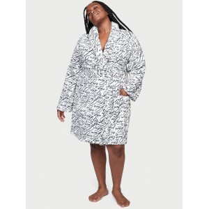 Плюшевий Халат Victoria's Secret Short Cozy Robe Coconut Hearts