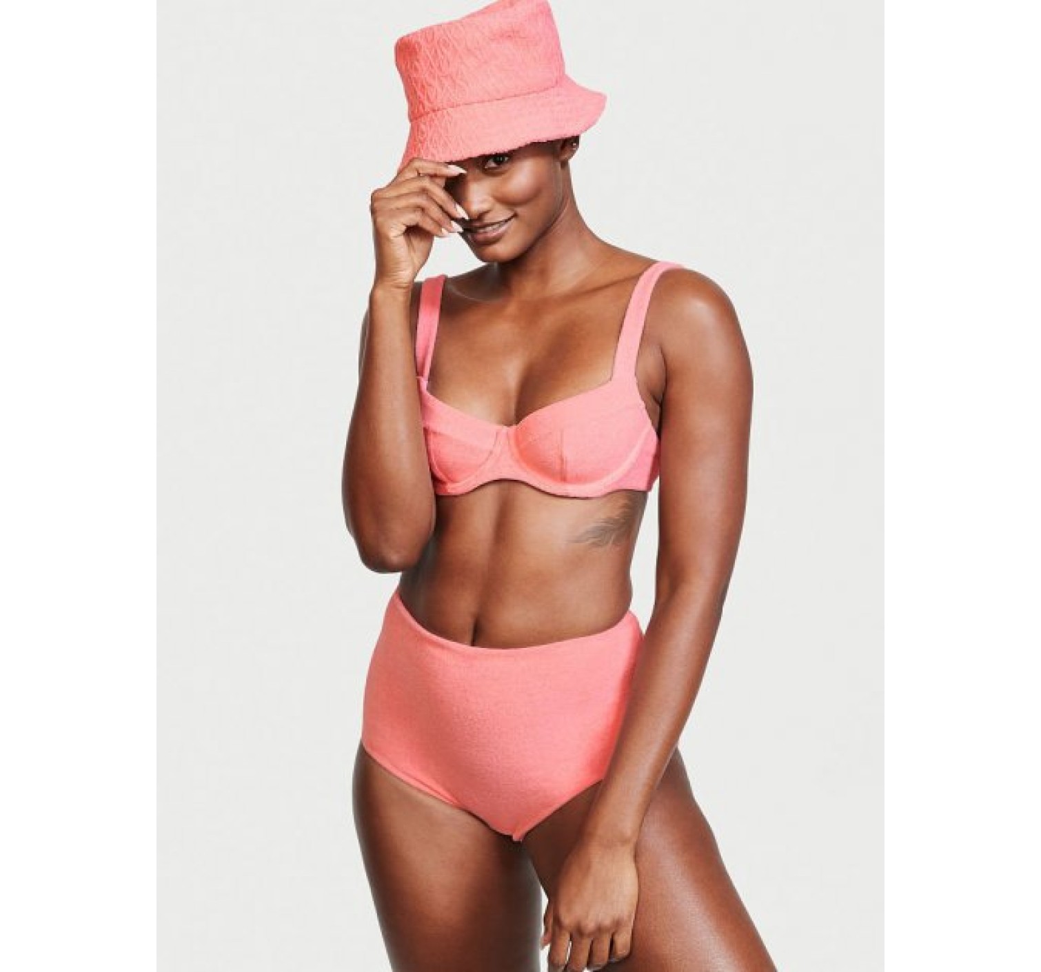 Набор Victoria's Secret Terry Bucket Hat Beach Tote