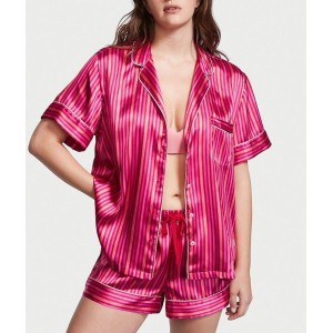 Піжама Satin Short PJ Set Red stripes