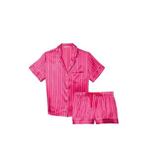 Піжама Satin Short PJ Set Red stripes