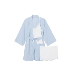 Пижама Sky Blue Cotton 3-PIECE PJ Set
