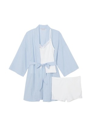Пижама Sky Blue Cotton 3-PIECE PJ Set