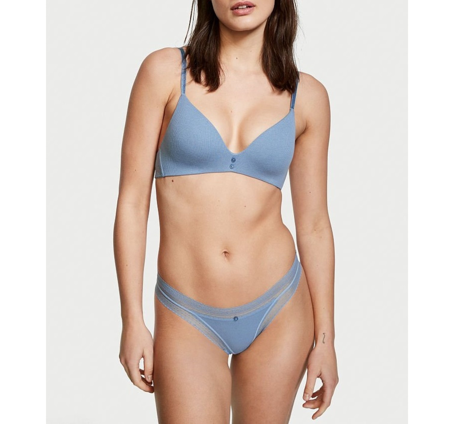 Трусики Blue Lace Cotton Thong panty