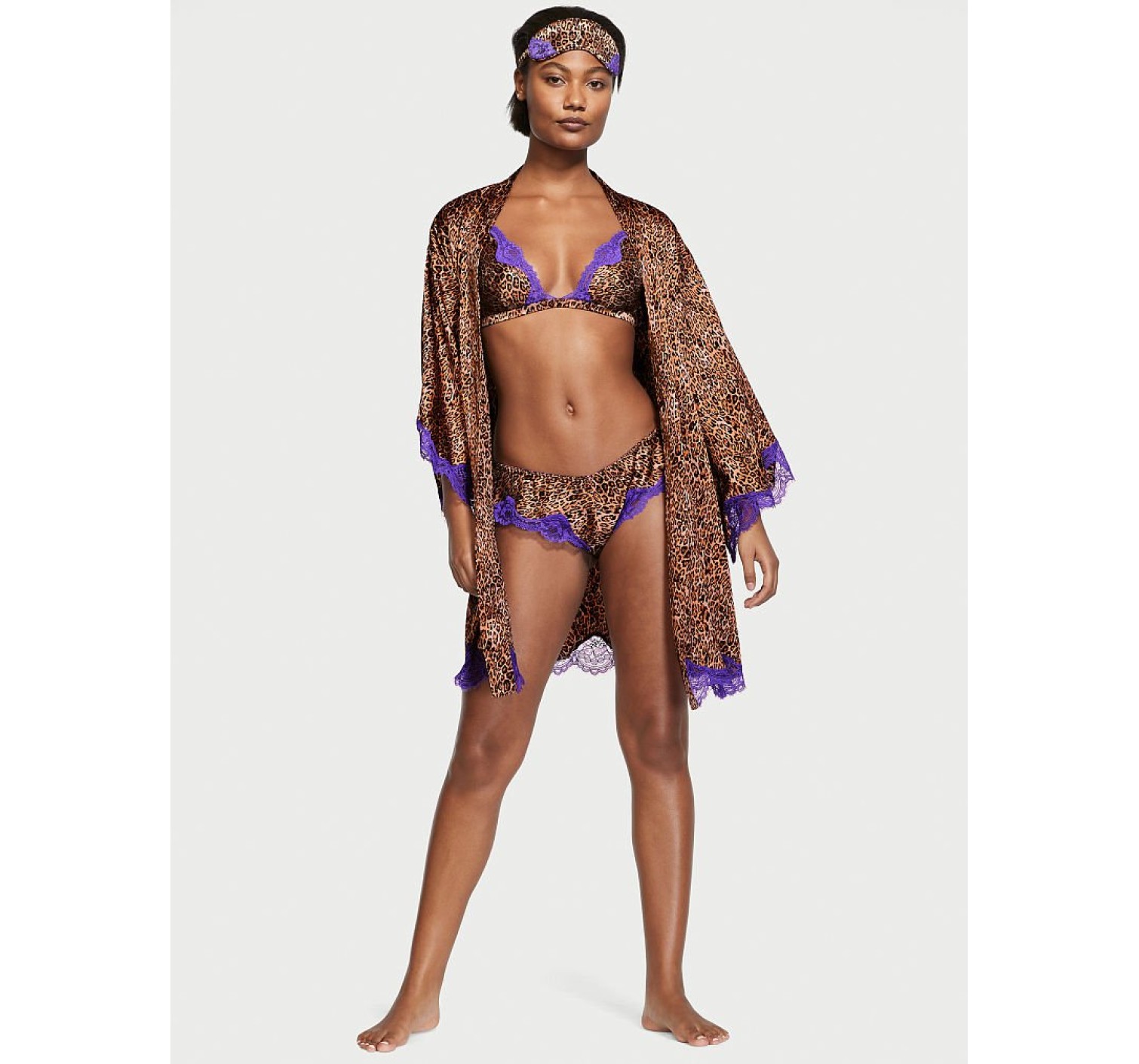 Подарунковий набір 4-Piece Silk Gift Set Leo Print