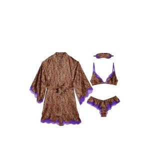 Подарунковий набір 4-Piece Silk Gift Set Leo Print