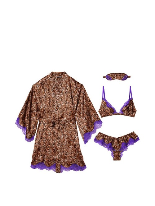 Подарочный набор 4-Piece Silk Gift Set Leo Print
