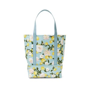 Пляжная сумка Cooler Tote Bag Swim Picnic Beach Lemons Blue