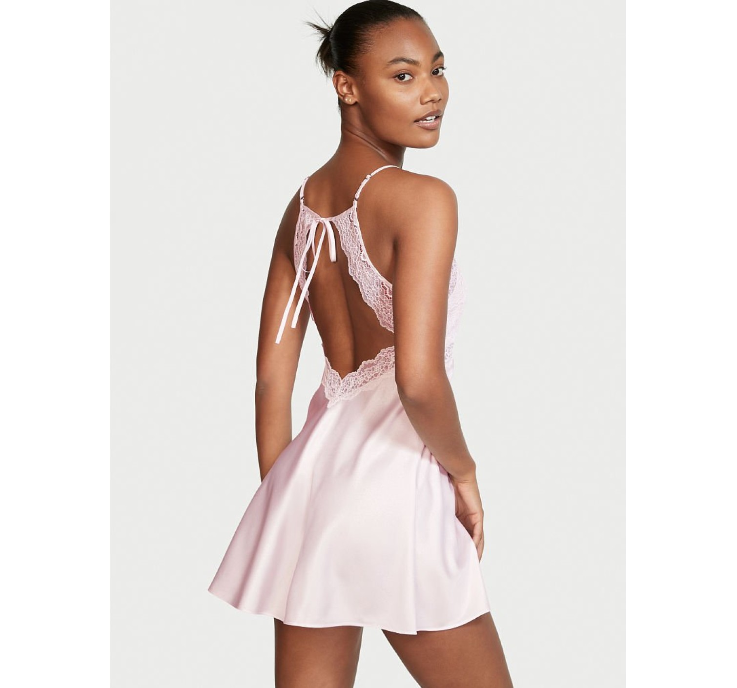 Пеньюар Very Sexy Light Pink Lace Plunge Slip Victoria's Secret