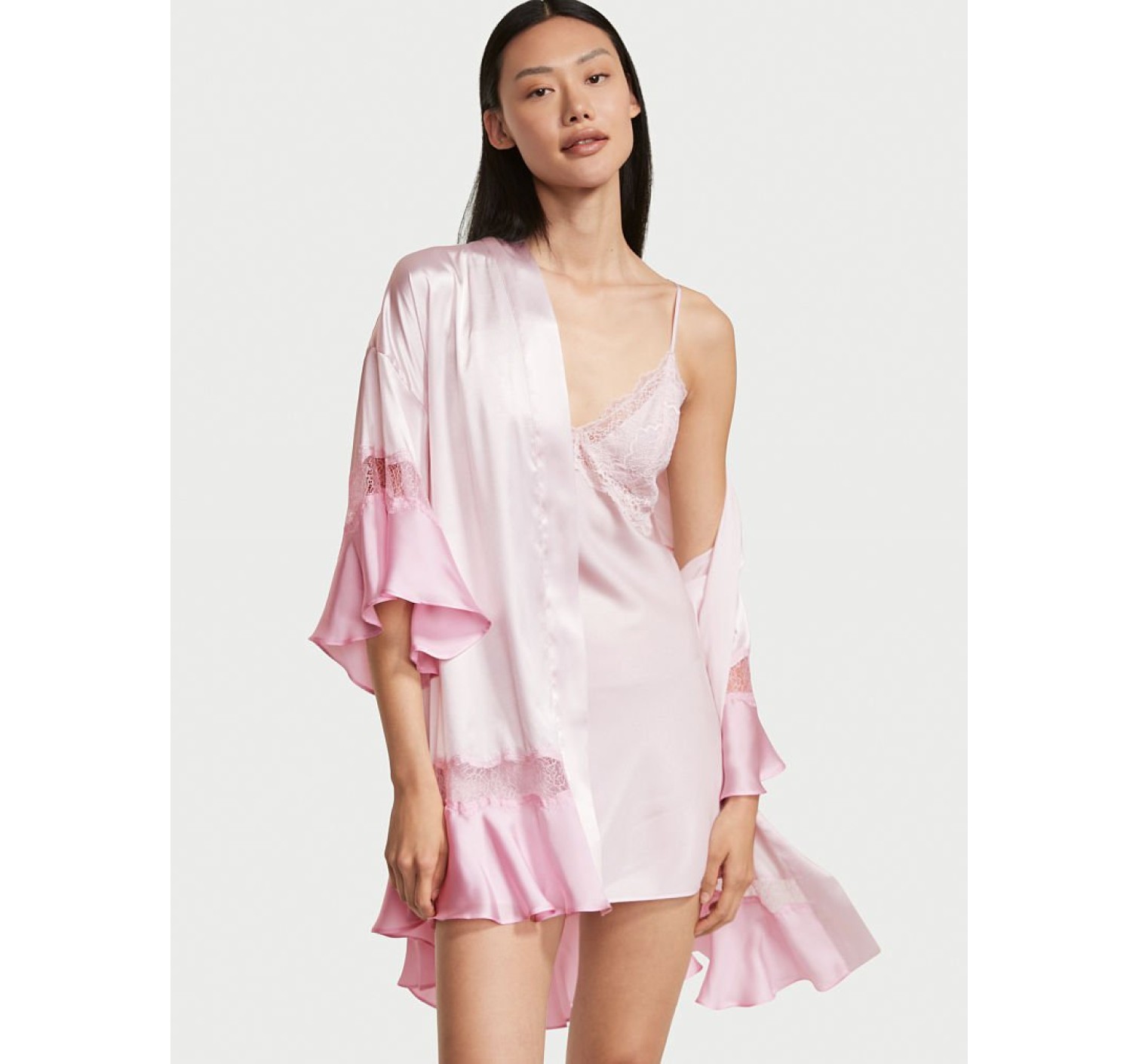 Пеньюар Very Sexy Light Pink Lace Plunge Slip Victoria's Secret