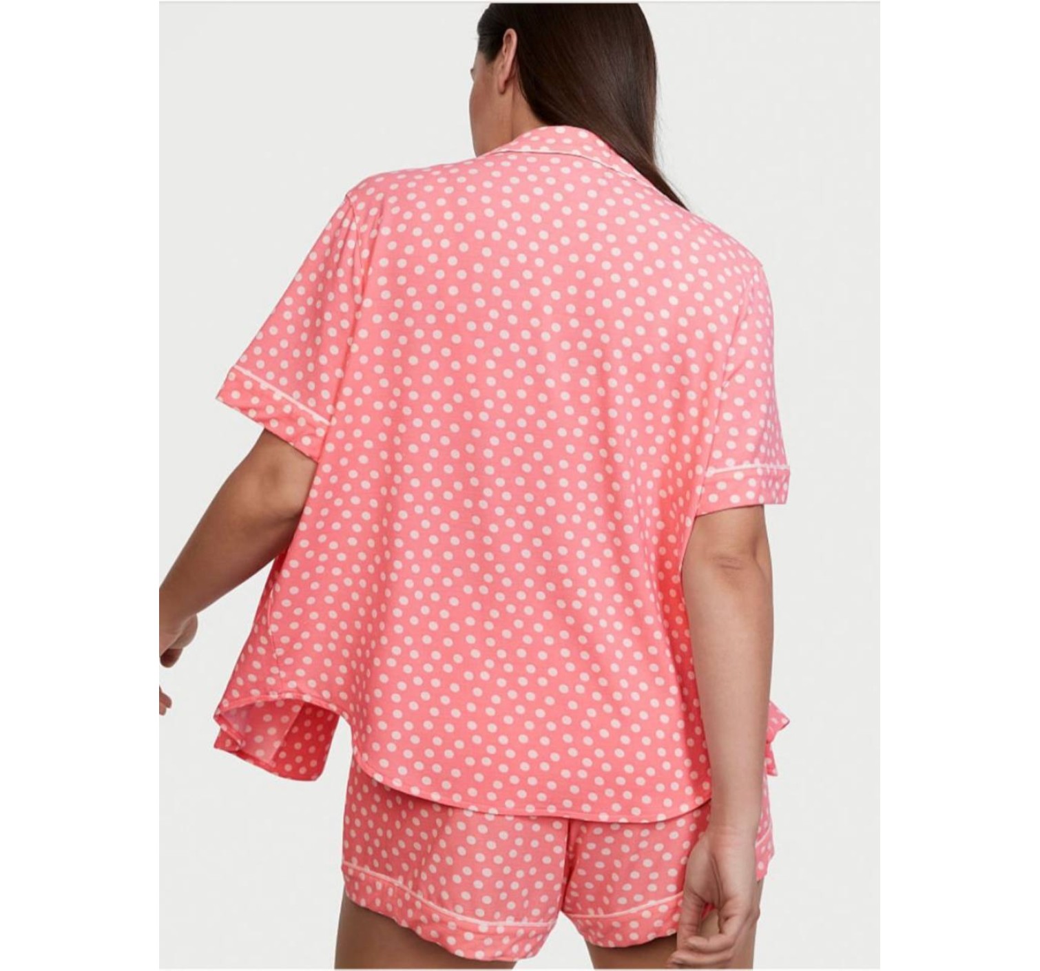 Піжама Modal Short Pj Set Coral White dot