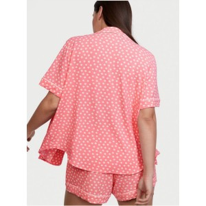 Піжама Modal Short Pj Set Coral White dot