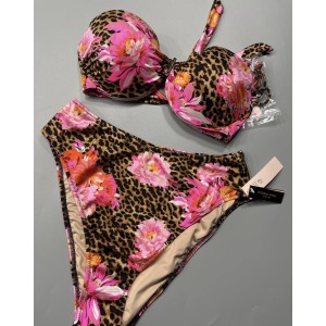 Купальник Виктория Сикрет c пушап Leopard print