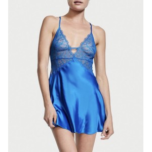 Пеньюар Sexy Blue Lace Plunge Slip Victoria's Secret