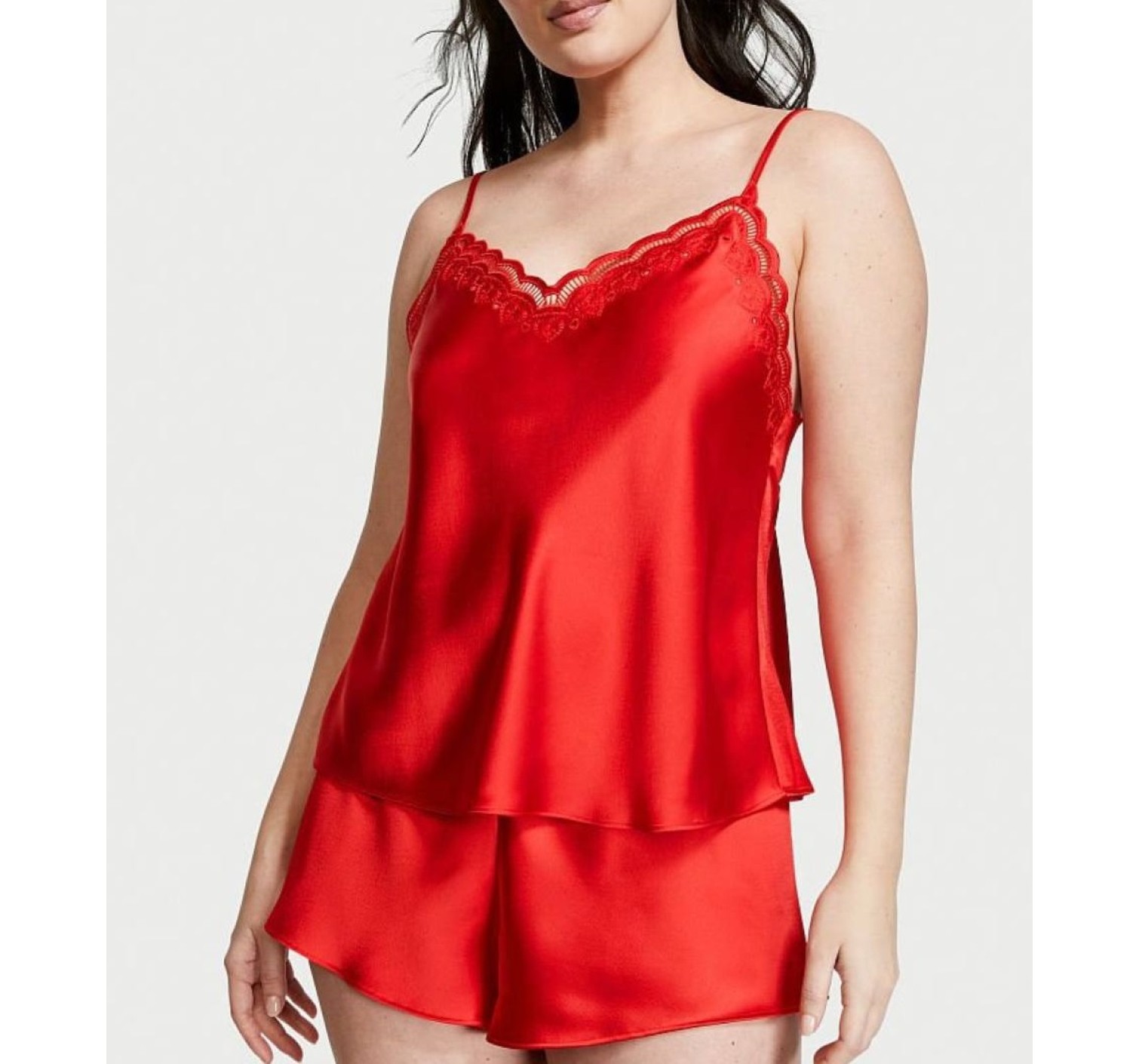 Пижама красная The Satin Cami Short PJ Set 