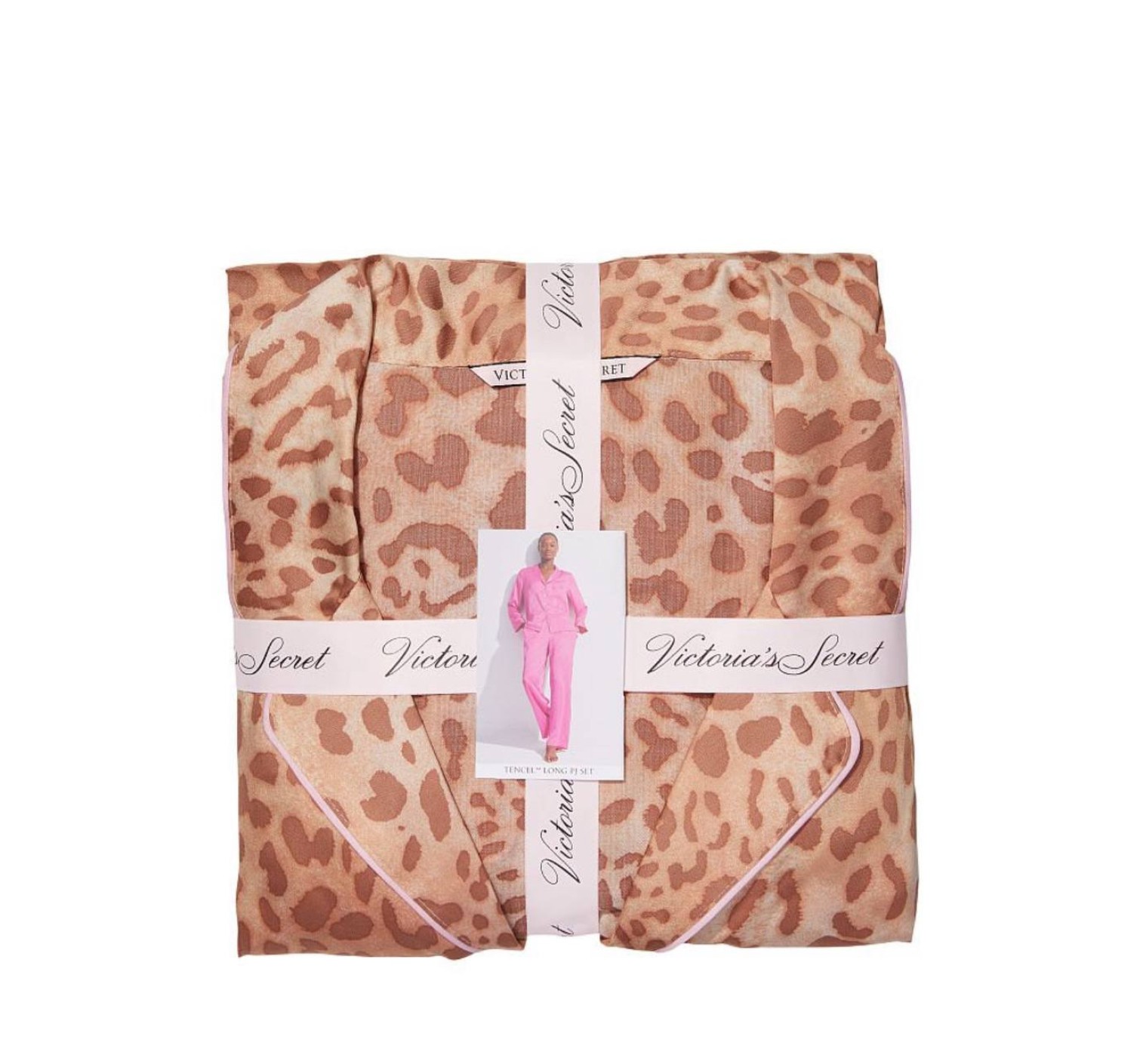 Піжама Modern Leopard Satin Long PJ Set