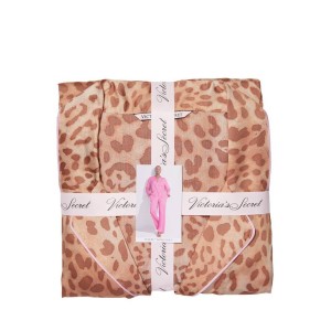 Піжама Modern Leopard Satin Long PJ Set