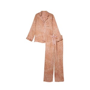 Піжама Modern Leopard Satin Long PJ Set