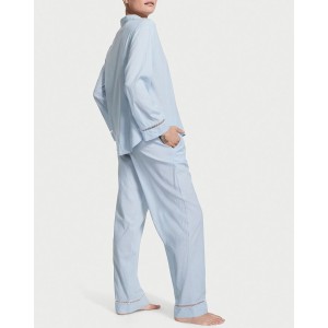 Піжама Вікторія Сікрет Blue Cotton Long PJ Set