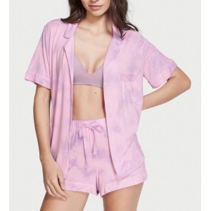 Пижама Cotton Printed Short PJ Set Pink