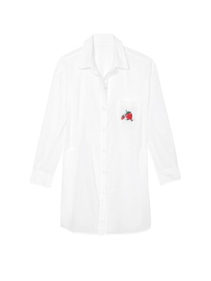 Хлопковая рубашка Oversize Cotton Sleepshirt Strawberry