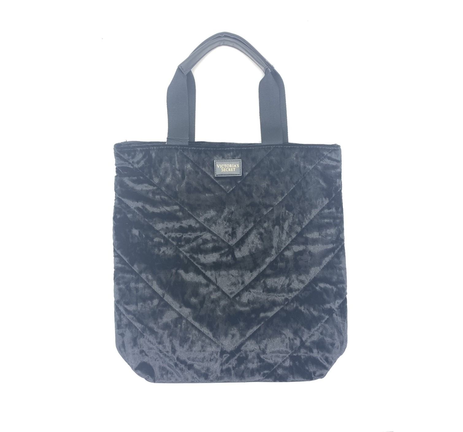 Вельветовая сумка Victoria's Secret Black Velvet Tote 