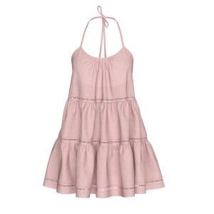 Міні-сукня з бавовни Victoria's Secret Beachwear Cotton Gauze Halter Tiered Mini Dress