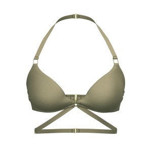 Купальник Archives Sexy Cut-Out Strappy Push-Up Bikini Top Set Desert Cactus