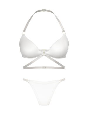 Купальник Archives Sexy Cut-Out Strappy Push-Up Bikini Top Set