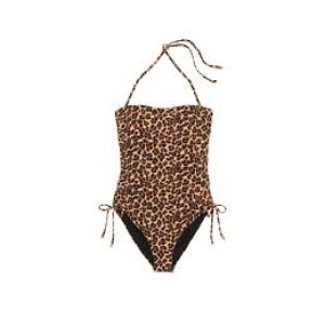 Essential Strapless Ruched One-Piece Swimsuit