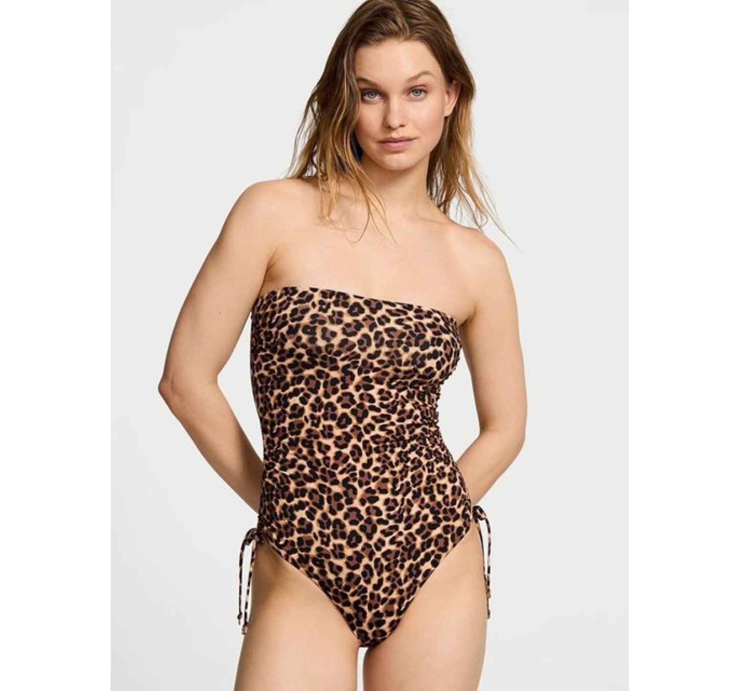 Essential Strapless Ruched One-Piece Swimsuit