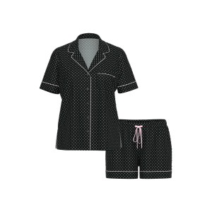 Пижама SoSoft Modal Short Pajama Set Black Pretty Blossom Dot