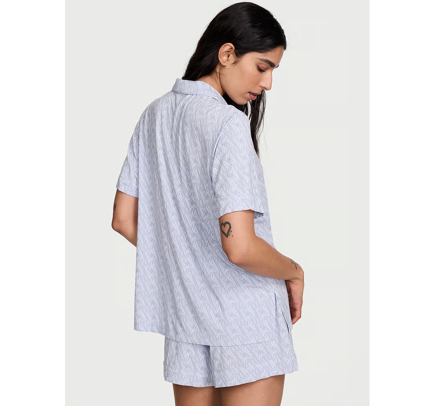 Пижама SoSoft Modal Short Pajama Set Icy Lavender Logos