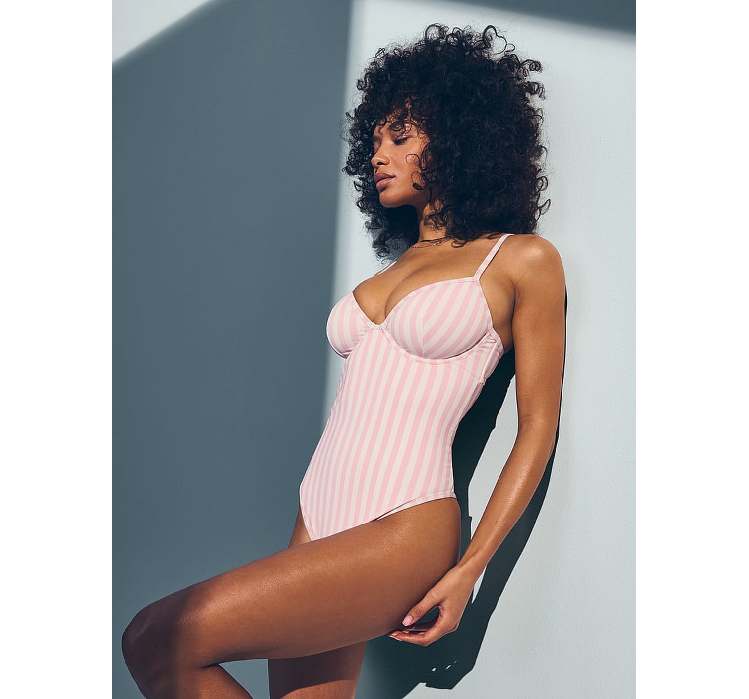 Сплошной купальник Angel Essentials Balconette Cheeky One-Piece Swimsuit Iconic Stripes