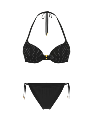 Купальник Bombshell Add-2-Cups Diamanté Push-Up Bikini Set