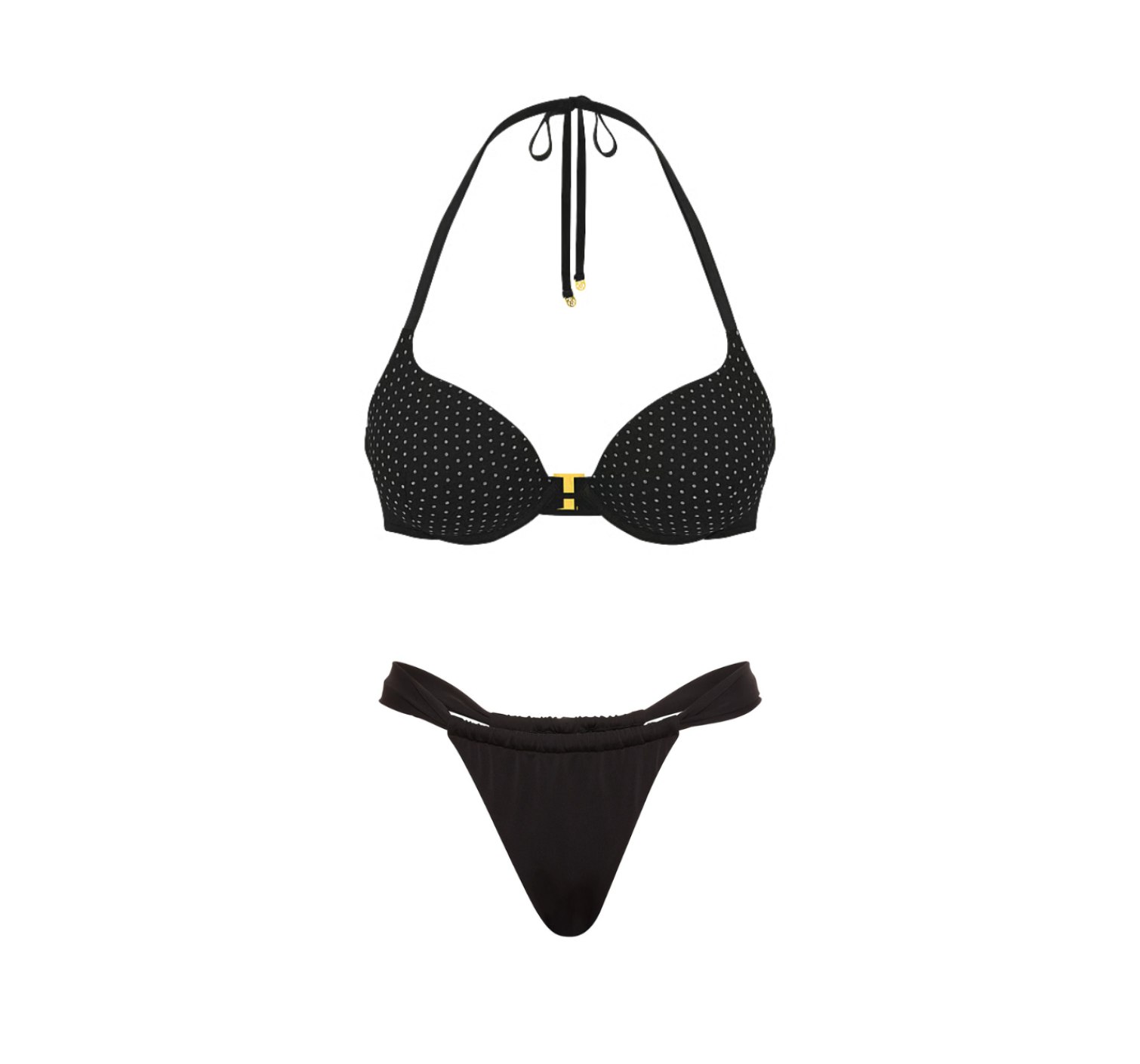 Купальник Bombshell Add-2-Cups Diamanté Push-Up Bikini Set