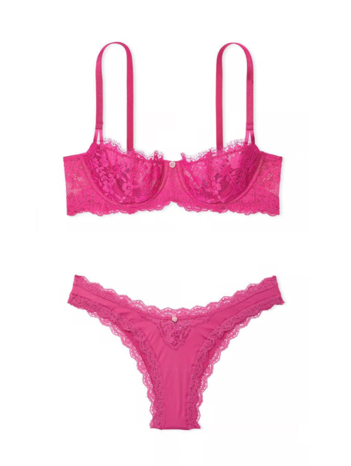 Комплект білизни Wicked Unlined Lace Balconette Bra Victoria's Secret