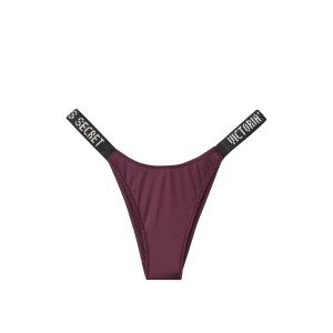 Трусики Victoria’s Secret Very Sexy Black Crystal Logo Shine Strap Brazilian Panty