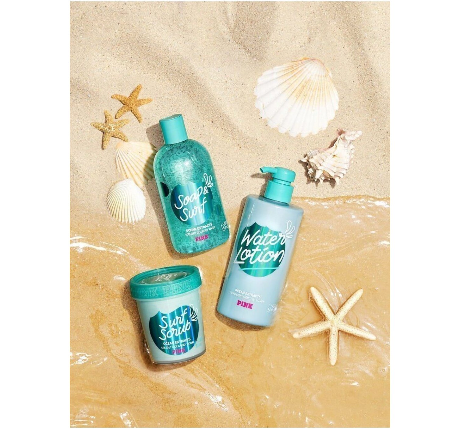 ГЕЛЬ ДЛЯ ДУША Victoria's Secret PINK Soap & Surf Scrubby Ocean Gel Body Wash