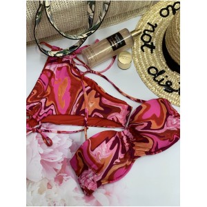 Купальник бандо Victoria’s Secret красочный принт