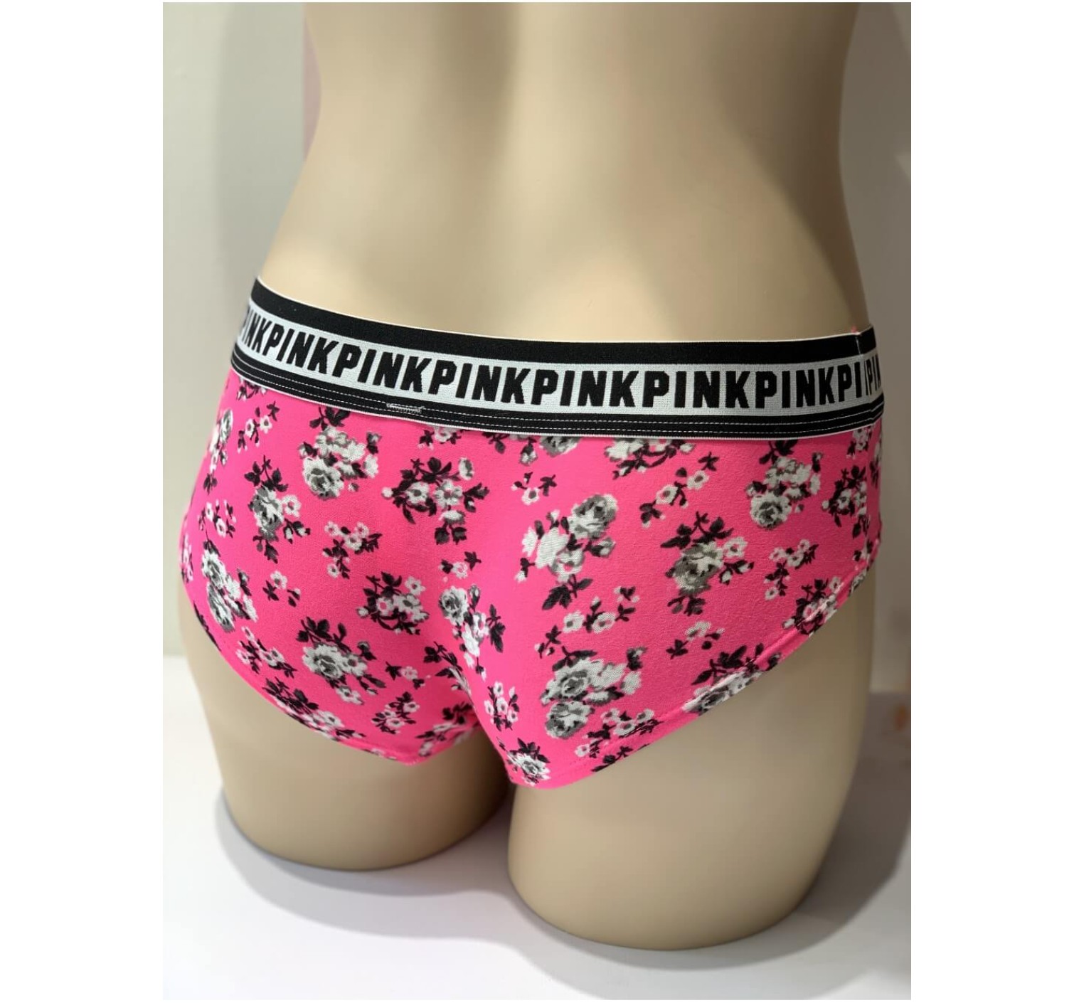 Трусики хипстер Victoria’s Secret PINK Hipster panty neon pink flower print