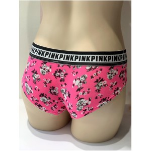 Трусики хипстер Victoria’s Secret PINK Hipster panty neon pink flower print