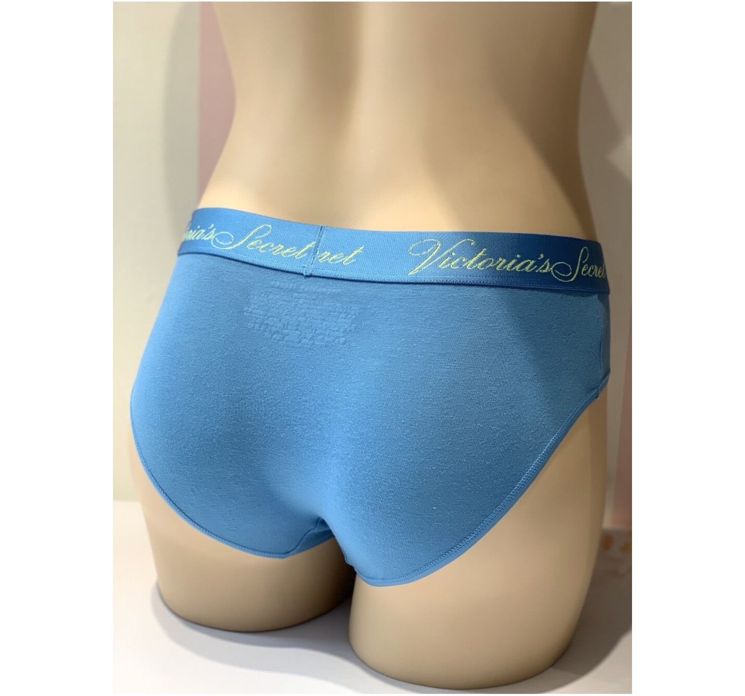 Трусики хипхаггеры Victoria’s Secret Blue logo Hiphugger panty