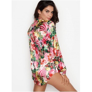 Пижама Victoria’s Secret x MARY KATRANZOU The Satin PJ Set ROSE STRIPE