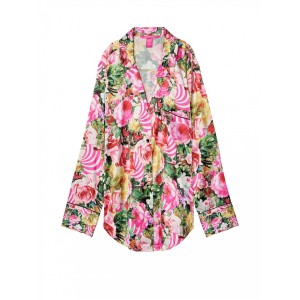 Пижама Victoria’s Secret x MARY KATRANZOU The Satin PJ Set ROSE STRIPE