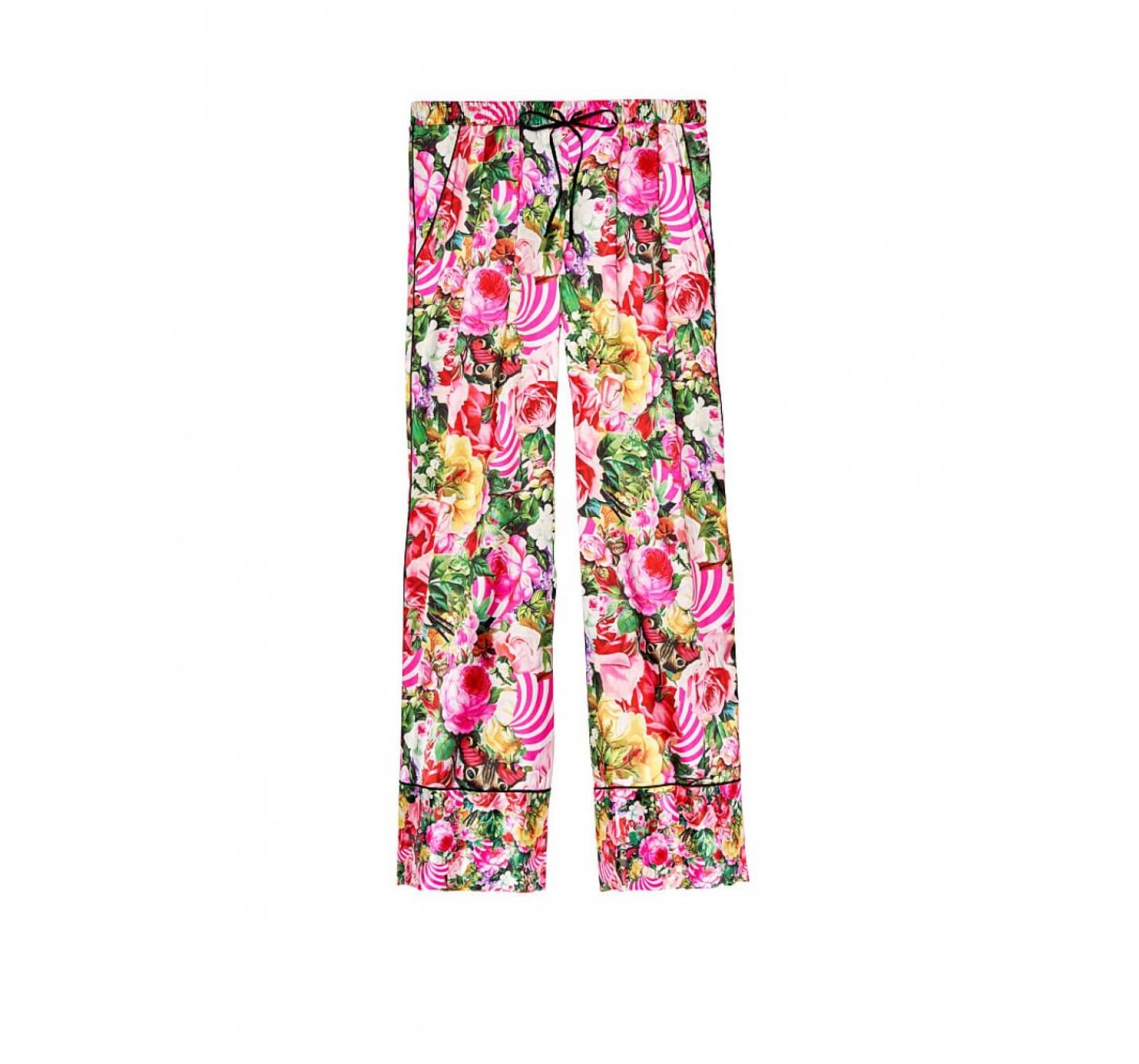 Пижама Victoria’s Secret x MARY KATRANZOU The Satin PJ Set ROSE STRIPE
