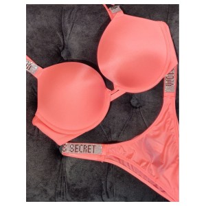 Комплект білизни Victoria's Secret Very Sexy Neon Pink Push-up Bra set