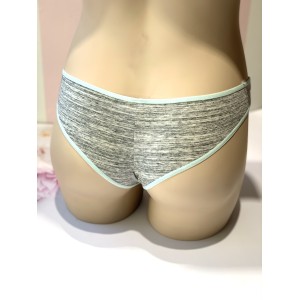 Трусики Victoria's Secret PINK mini logo strappy grey cheekster panty