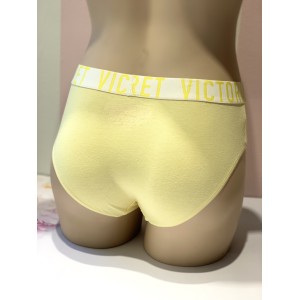 Трусики Victoria’s Secret Hiphugger panty yellow logo VS