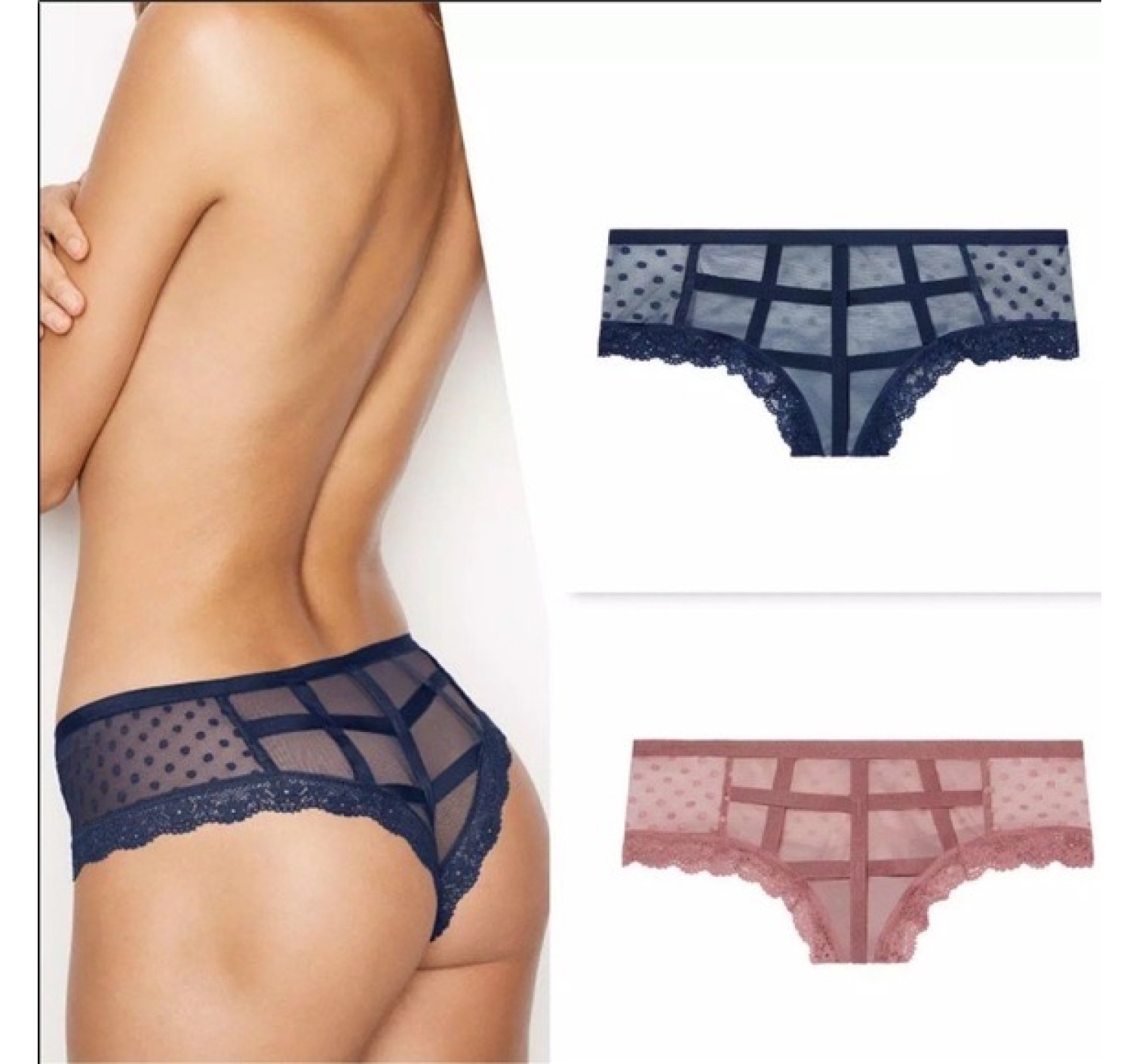 Трусики Victoria's Secret Very Sexy Cheeky panty night blue